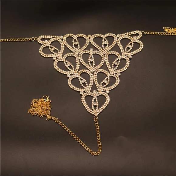 (Last 1) Boho Rhinestone body bra and thong body jewelry - Picture 8 of 10